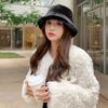 Winter Girls' Fashion Outdoor Hats, Warm Bucket Hats, High-quality Faux Mink Fur Hats, Russian Women's Hats
