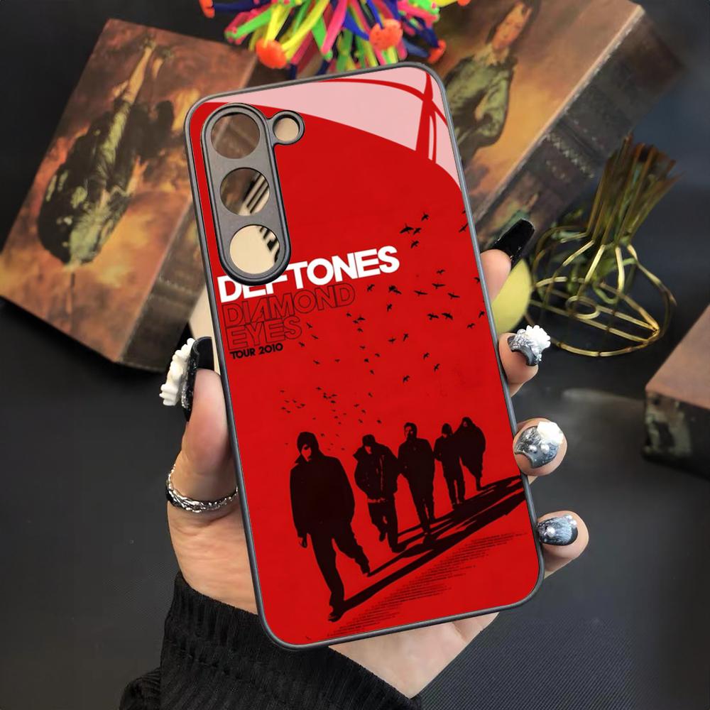 Fashion Deftones Phone Case For Samsung Galaxy S26 S25 S24 S23 S22 S20 S21 Ultra Plus Fe Colored Silver Cover