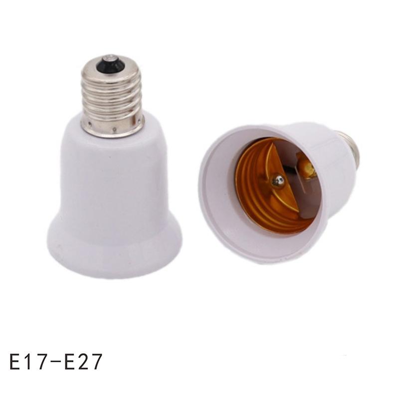 E17 Lamp Socket E17 To E27 LED Halogen CFL Light Bulb Lamp Adapter