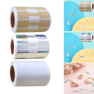 Pack of 500 Jewelry Stickers Self Adhesive Prices Display Label Handmade Natural Kraft Paper Labels for Decoration