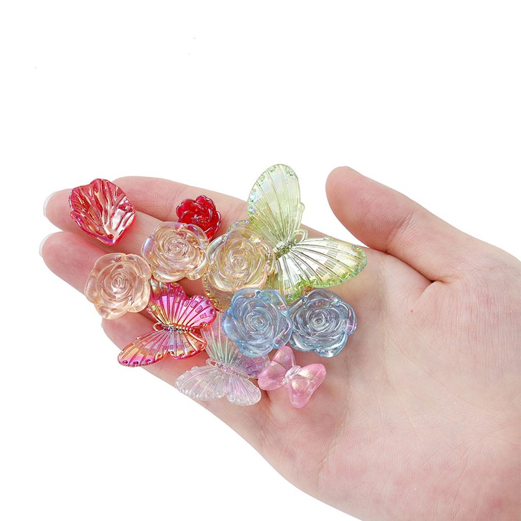 diy handmade material 10-40mm acrylic AB beads children's bracelet necklace mobile phone chain accessories