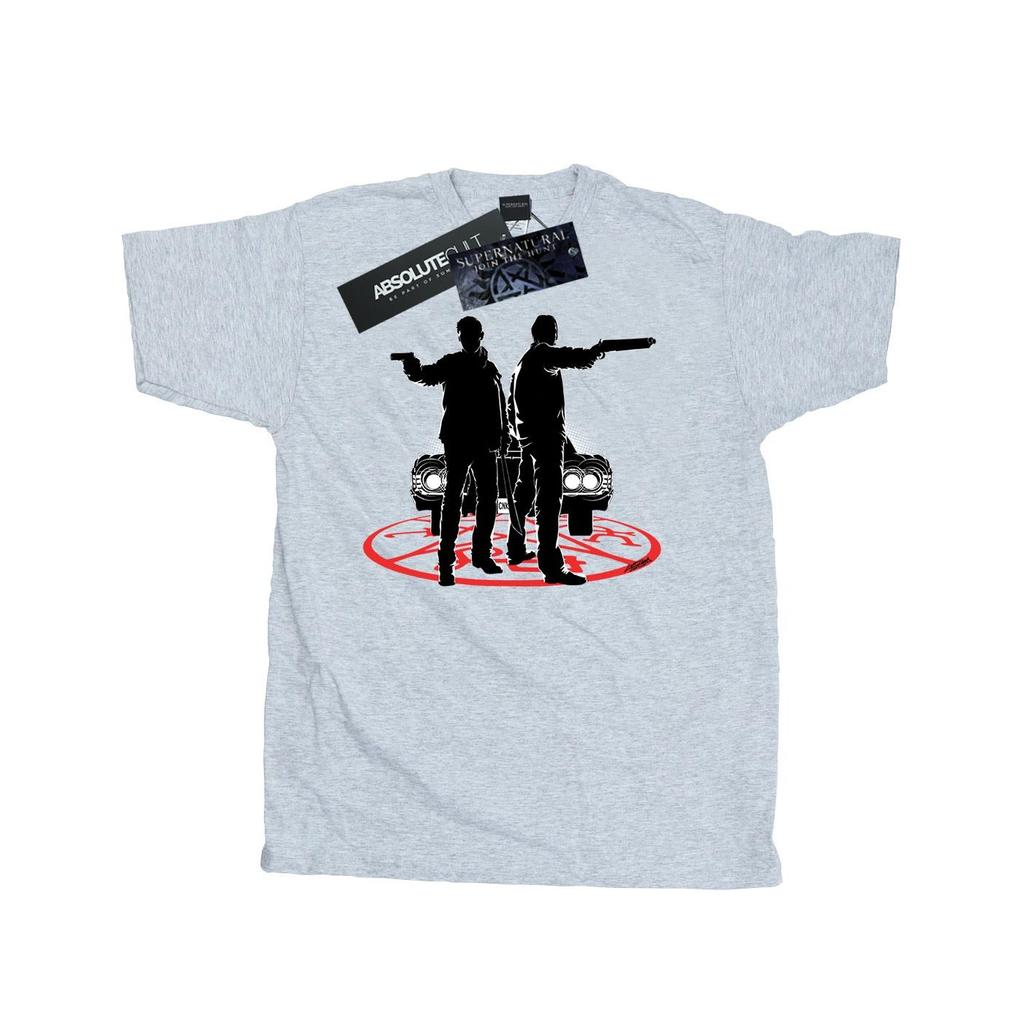 Supernatural Mens Sam And Dean Silhouette T-Shirt