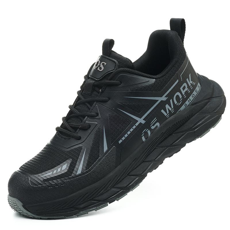 

ComfortMax Anti-Fatigue Safety Shoes: Durable, Soft Sole & Wear-Resistant with Anti-Smash Protection. Black 38