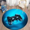 Gamepad Round Carpet for Living Room Mat for Children Carpet Floor Rug Bath Mat Bedroom Carpet for Children's Room Doormat