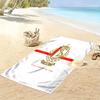 STD Liège Print Beach Towel, Large Soft Quick Dry Towel for Beach Camping Swimming