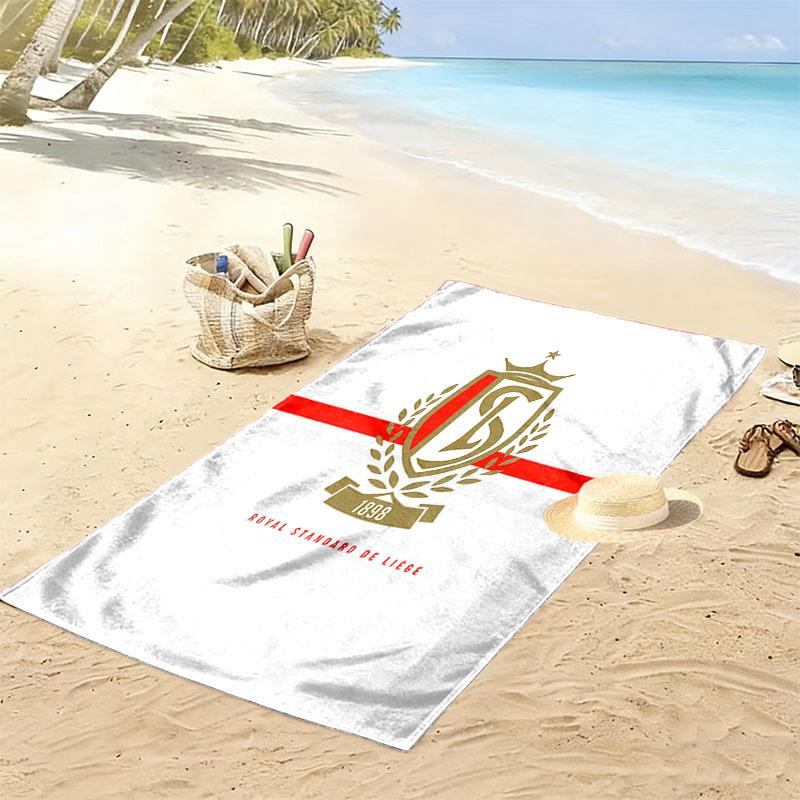 STD Liège Print Beach Towel, Large Soft Quick Dry Towel for Beach Camping Swimming