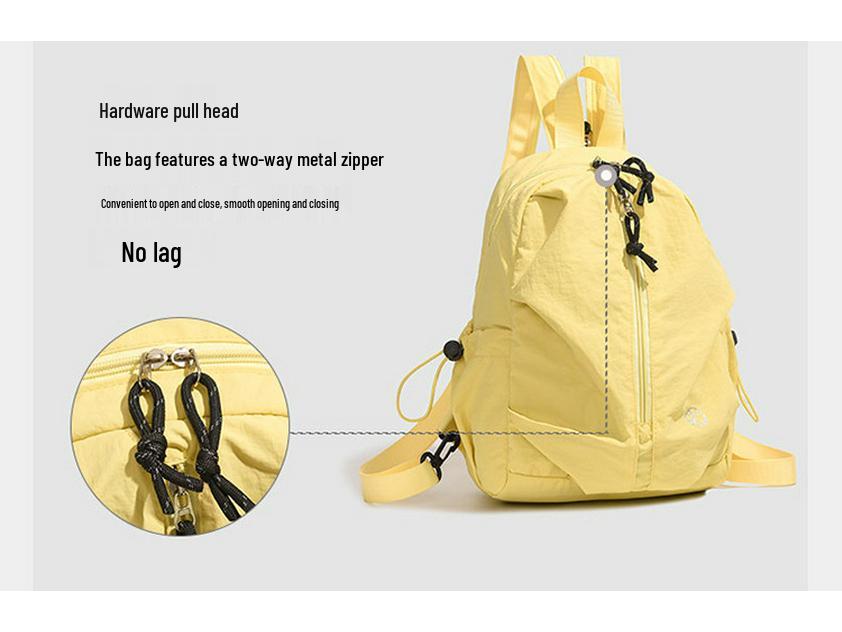 Women's Casual Outdoor Backpack - Lightweight, Solid Color for Junior & High School Students