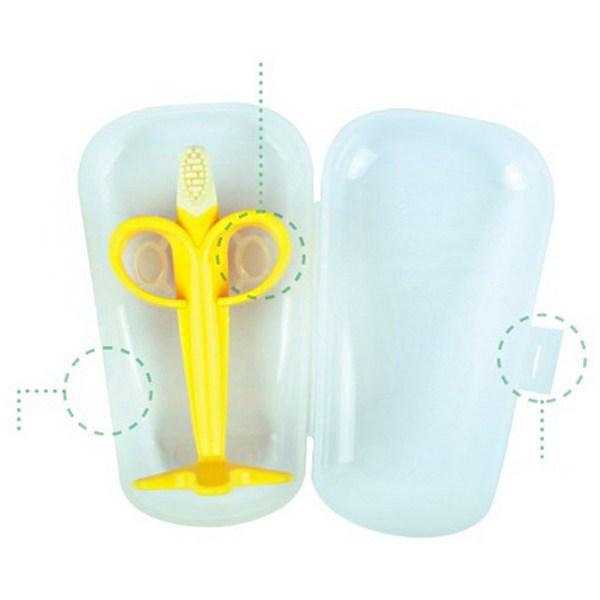 Perfection banana teether, nozzle, yellow, 1 piece, Korean baby products