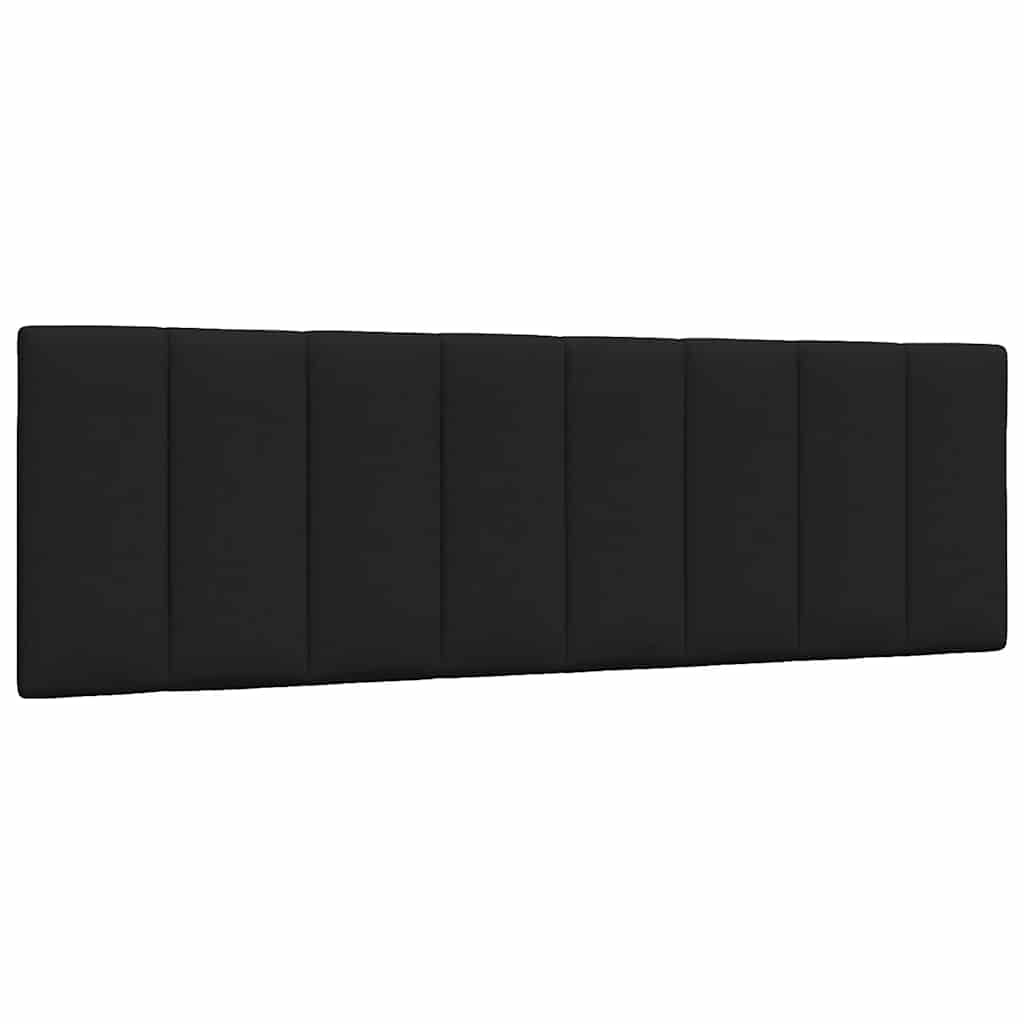 Bed Frame without Mattress  Hanko  Black 160 x 200 cm Fabric