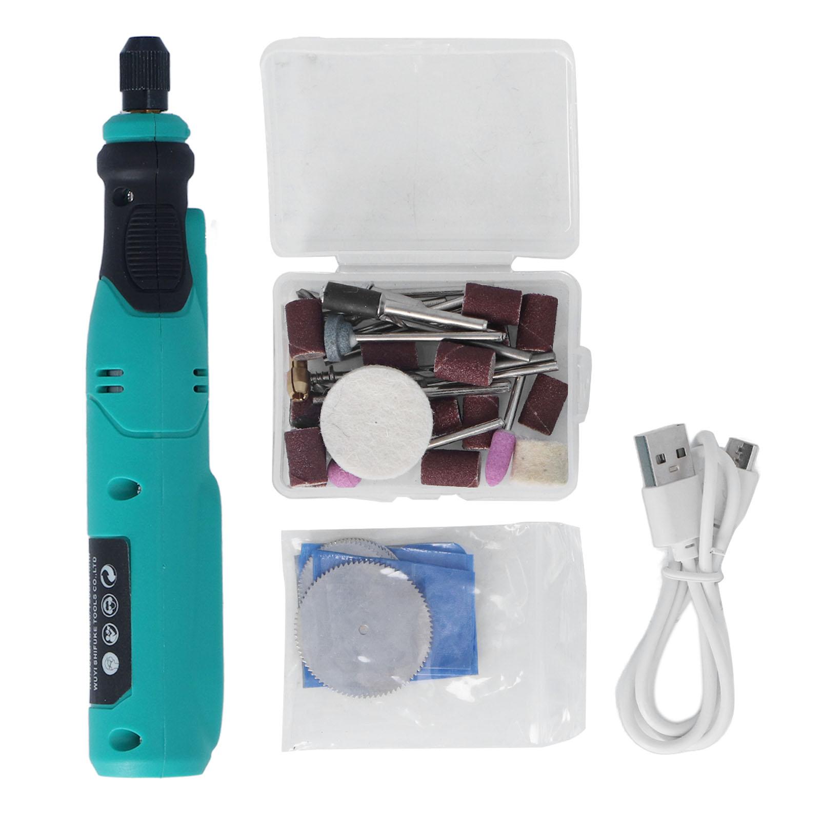 

40 шт. беспроводной вращающийся инструмент 3,6 В USB зарядка 3 переменная скорость для шлифовки полировки