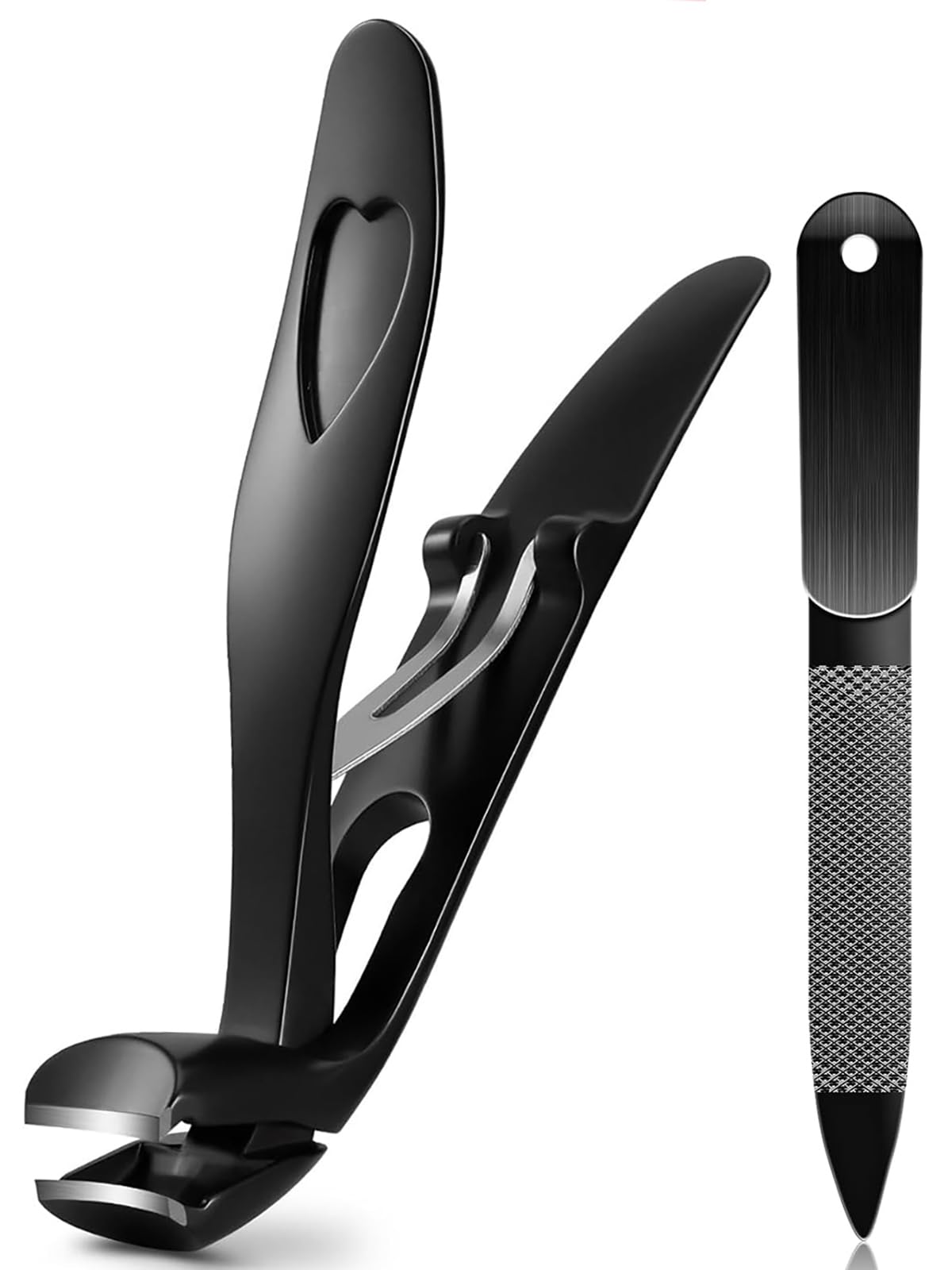 

Twisty Chronicles Angled Head Nail Clippers for Perfect for People Who Trim Their Toenails Due to Their Prevents Nails from Flying Away Toenails, чёрный
