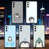 Pinguin Kawaii Niedlich Cartoon Handyhülle Für Samsung S25,S24,S21,S22,S23,S30,Ultra,S20,Plus,Fe,Weiche Silikon Schwarze Abdeckung