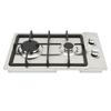 2 Burners Gas Stove Gas Cooktop 2.5KW 2.3KW LPG NG Dual Fuel Built In Gas Hob Thermocouple Protectio