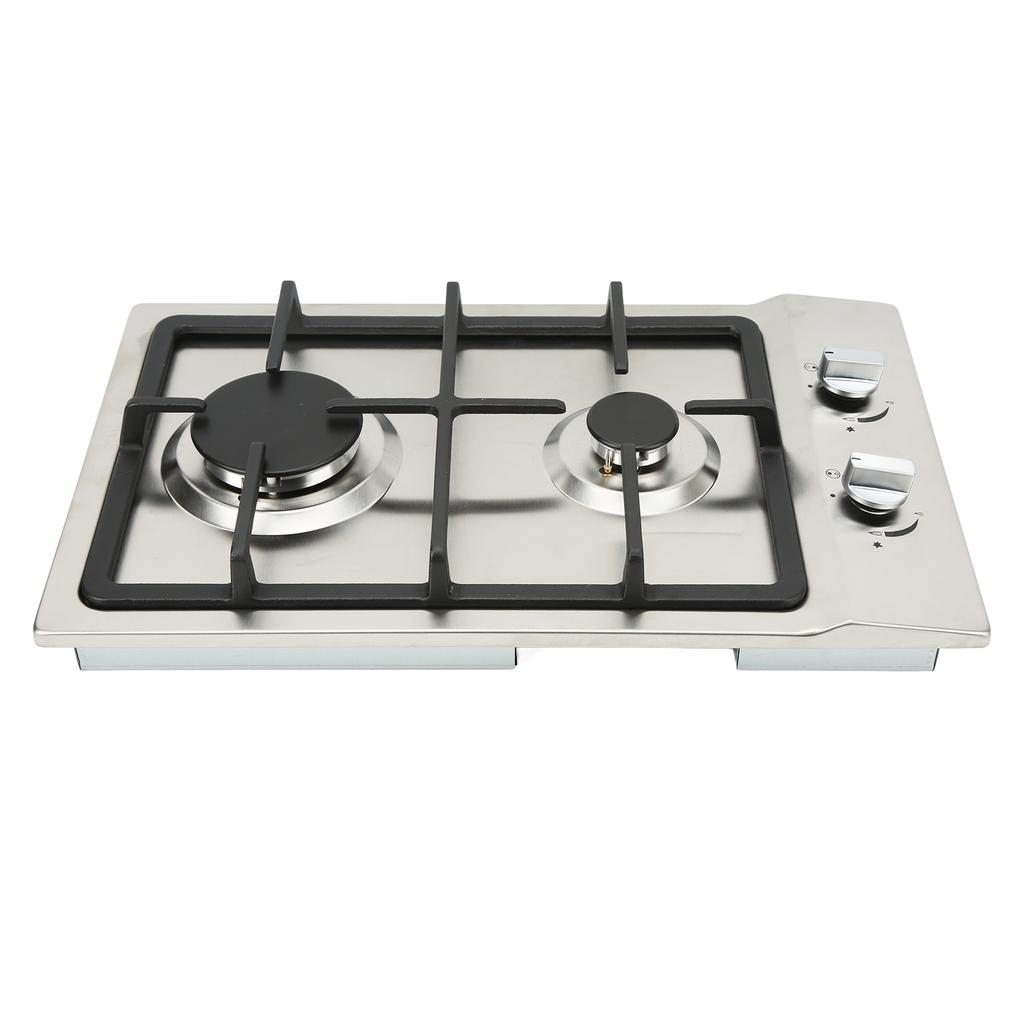 2 Burners Gas Stove Gas Cooktop 2.5KW 2.3KW LPG NG Dual Fuel Built In Gas Hob Thermocouple Protectio