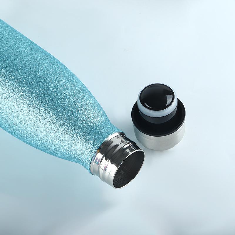 Steel Sports Bottle Glitter Paint Coke Bottle Thermos Flask Drinking Cup Supports One Piece Printing Durable Durable Useful