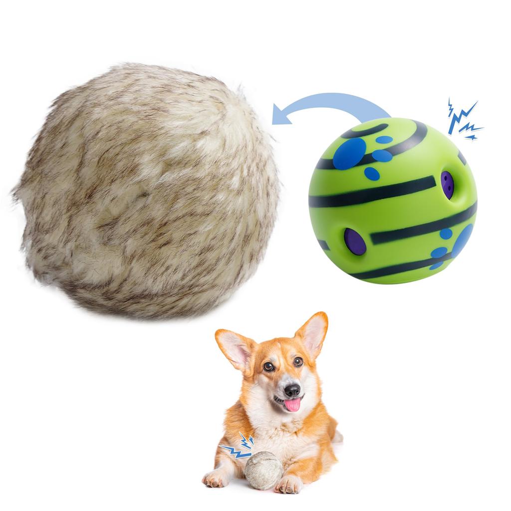 Wobble Giggle Ball Is an Interactive Toy Designed To Relieve Dog This Squishy Ball Is Designed To Make Fun Sounds When Rolled or and Is Suitable for a