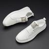 Fashion New Genuine Leather Men's Shoes Spring Winter Casual Shoes for Men Business Work Office Lace-up Men Sneakers Classic White Shoes