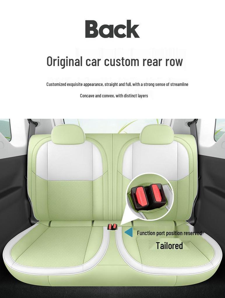 Panda Mini Cartoon Car Seat Cover, Full Wrap, Cute Leather for All Seasons