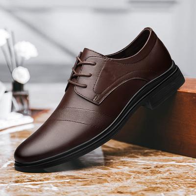 New Trending Brogues Shoes Classic Men Dress Flats Genuine Leather Men Oxfords Shoes Lace Up Formal Wedding Party Shoes Sneakers