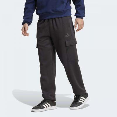 Unisex All Season Fleece Loose Cargo Open Hem Pants Loose Fit