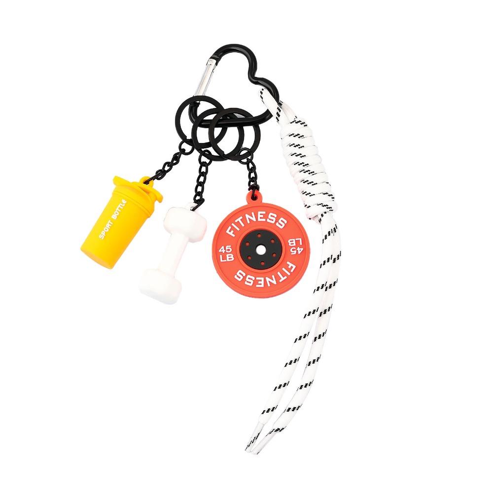 Kettle Bells Barbell Plates Key Chain Bag Charm Fitness Series Pendant  Water Cups