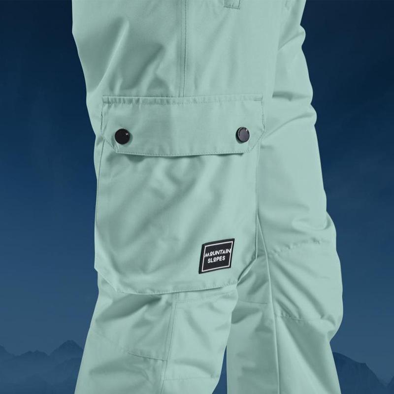 Women's Windproof Waterproof Ski Pants - Thickened, Warm, Professional for Single/Double Board Skiing