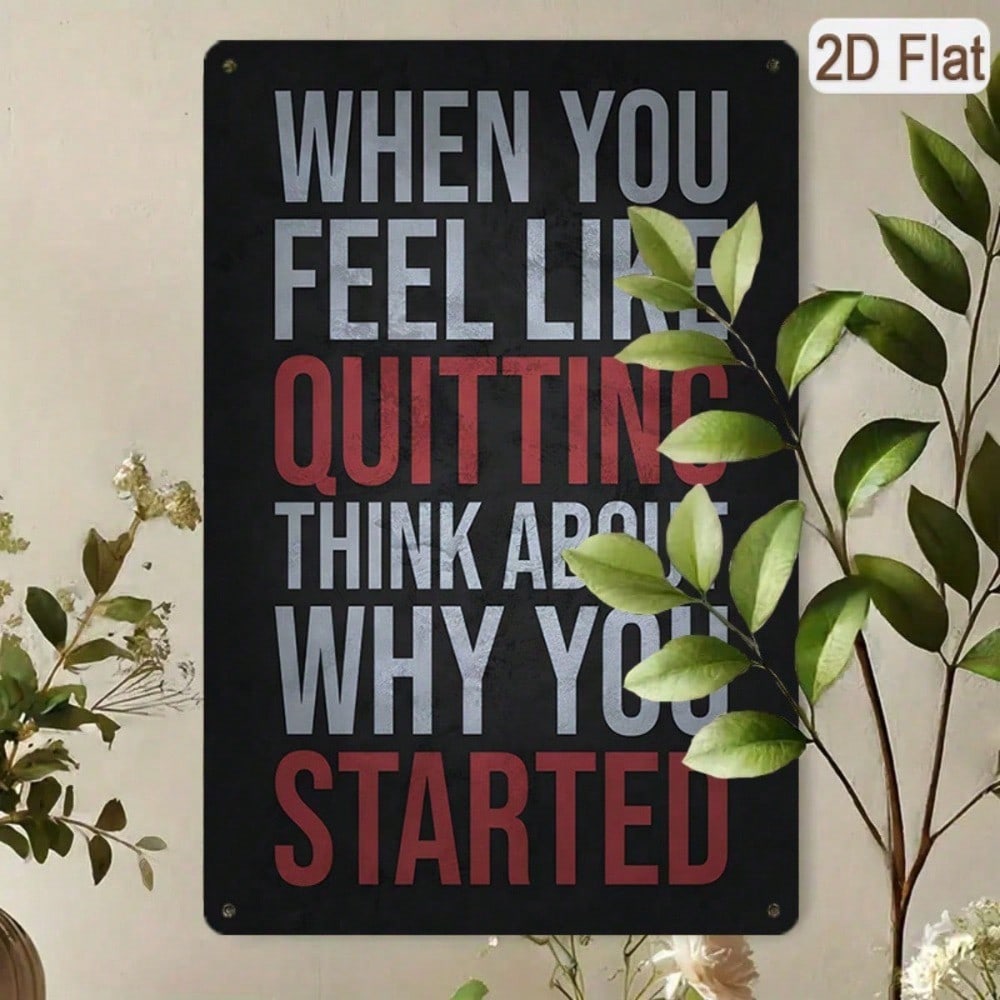 Vintage Metal Tin Sign Motivational Wall Art Home Office Decor 20x30