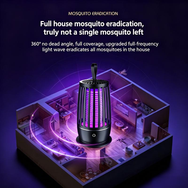 Direct-Inserted Mosquito And Insect Killer Ultraviolet Lamp Mosquito And Fly Catcher Portable Household Insect Killer