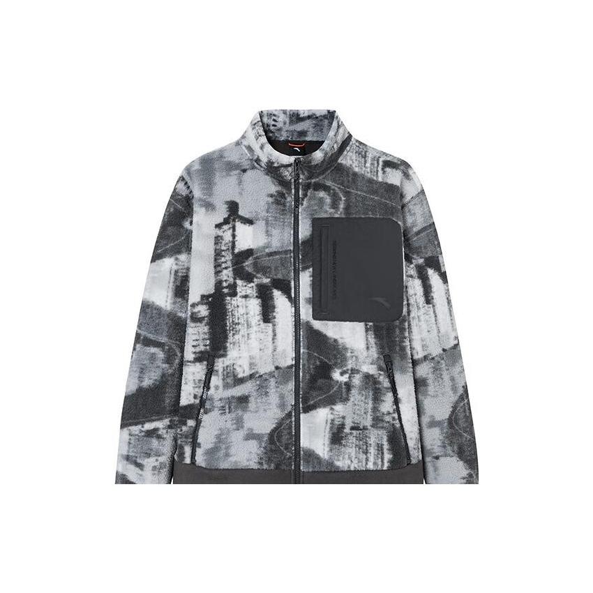 Anta Collection Outdoor Veste Homme Gris Sauce Foncée/Imprimé Intégral 152346701-3