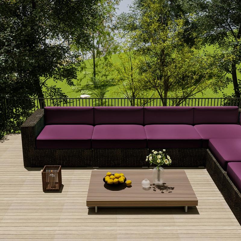 Wasserdichte Outdoor-Sofahülle für Zuhause, Hotel, Garten, Terrasse, Rattanecksofa-Abdeckung, Sonnenschutz, Staubschutz, Möbel-Schutzhülle