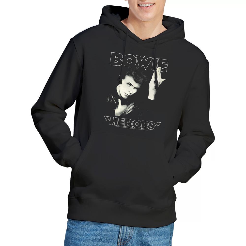 David Bowie Mens Heroes Cover Hoodie