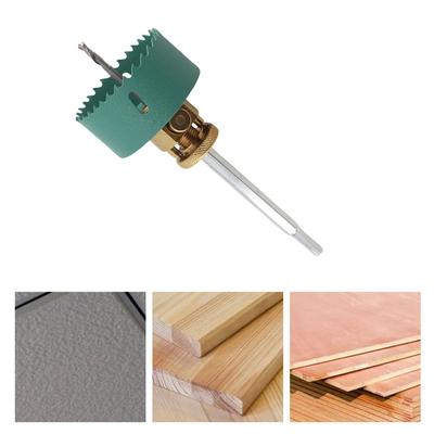 Broca Serra Copo Abridor de Furo para Teto Broca Centralizadora de Localização Design Removível Haste Sextavada com Chave para Placa de Gesso