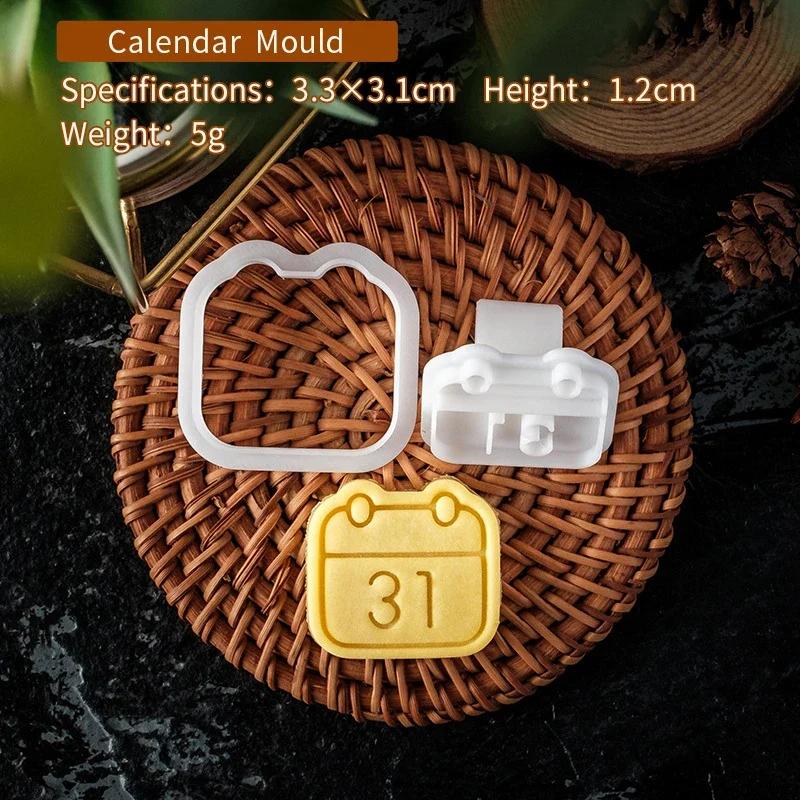 Halloween Cookie Cutter Set Plastic 3D Ghost Skull Bat Pumpkin Mummy Cartoon Biscuit Mold Stamp Pastry DIY Cake Decorating Tools