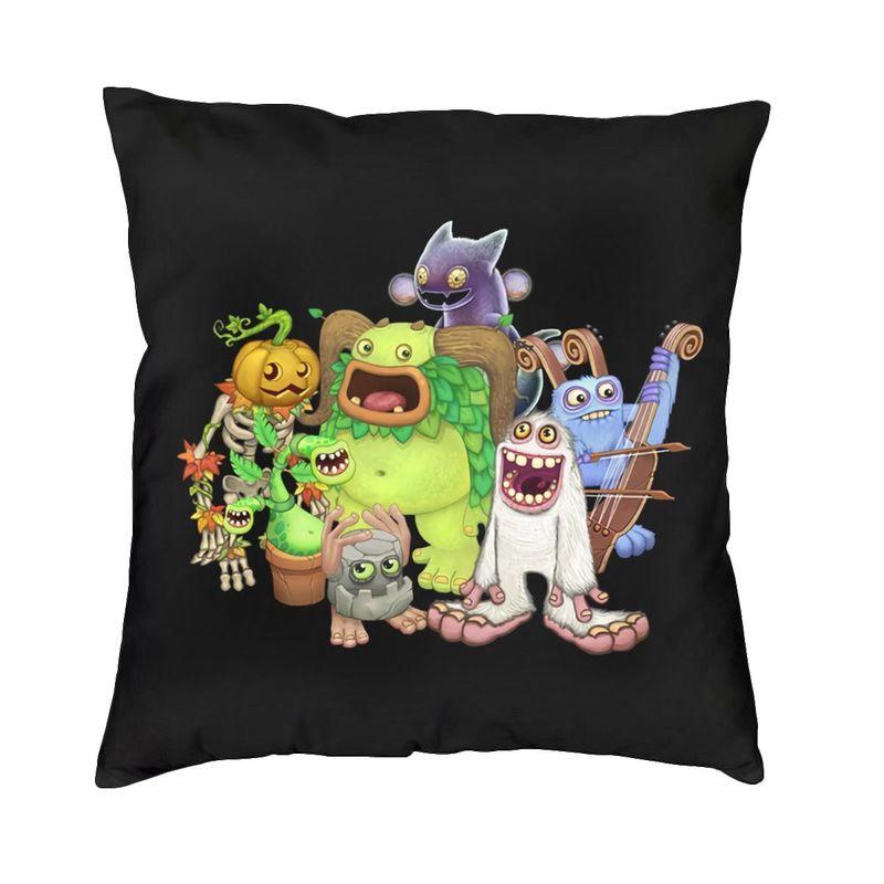 My Singing Monsters Square Pillow Case Decoration Adventure Video Game Cushions Throw Pillow for Sofa Doublesided Printing