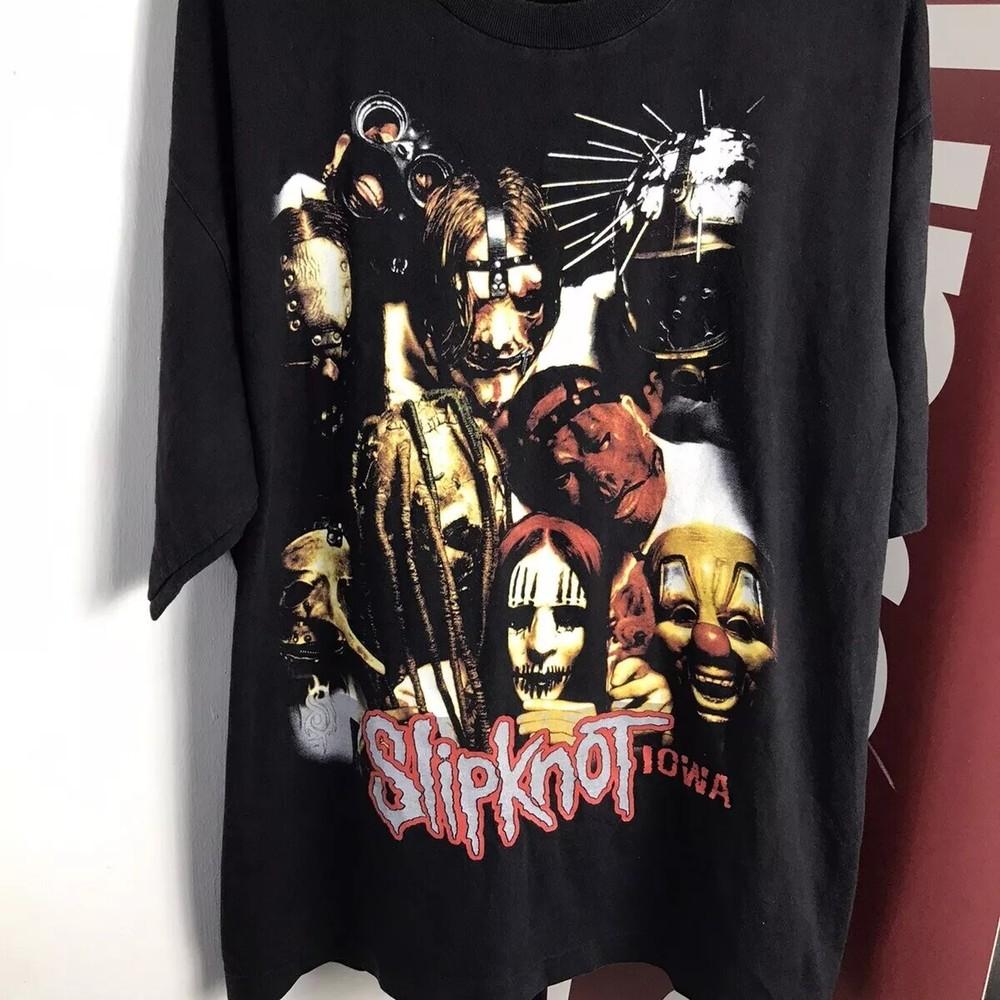 

Slipknot Band IOWA Basic Black Short Sleeve Black Unisex T shirt Reprint S5XL Unisex T-Shirt M