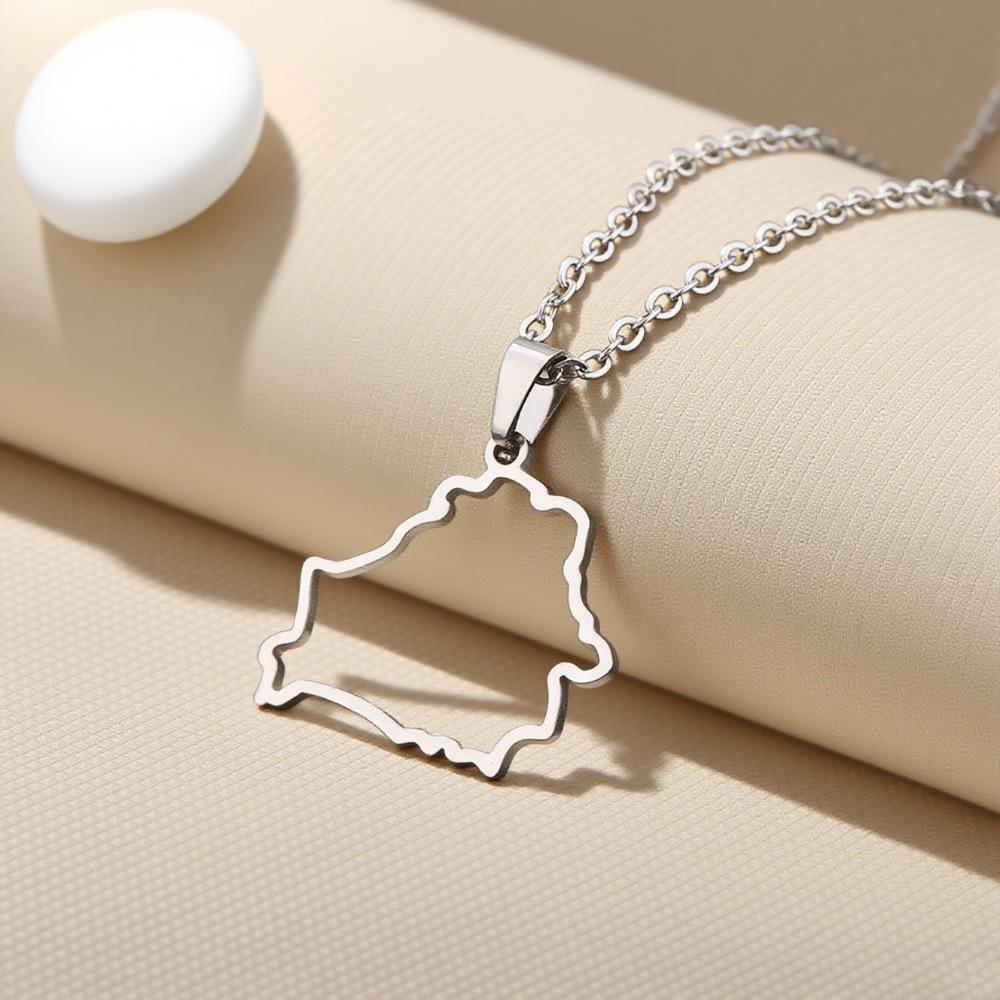 Cross Pendant Necklace - Titanium Steel for Men & Women, Saudi Arabia Collection