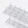 5/10Pcs Transparent Non-Magnetic Nail Display Stand For Acrylic Fake Nails Display Board For Manicure Salon Practice Holder Tool