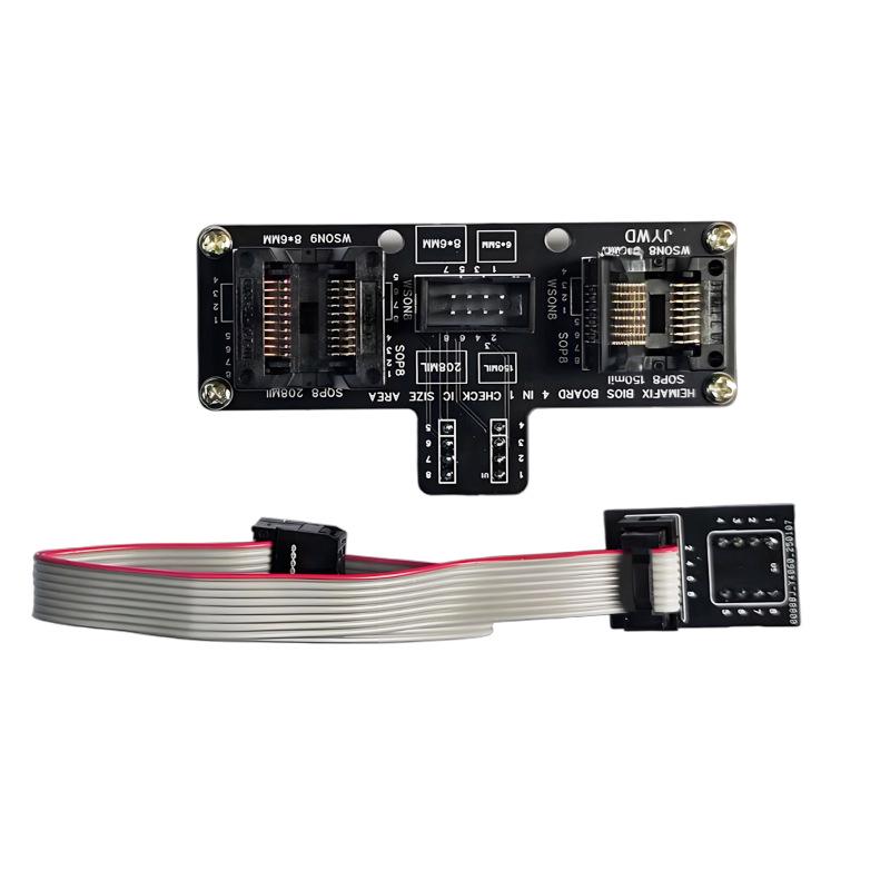 SOP8/WSON8/QDFN8 BIOS Test Socket, 6x8/5x6mm, 150/208mil Programming Socket