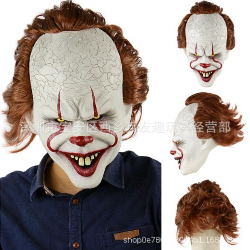 Spot clown rejuvenation mask cos headgear movie peripherals pennywise Halloween horror mask