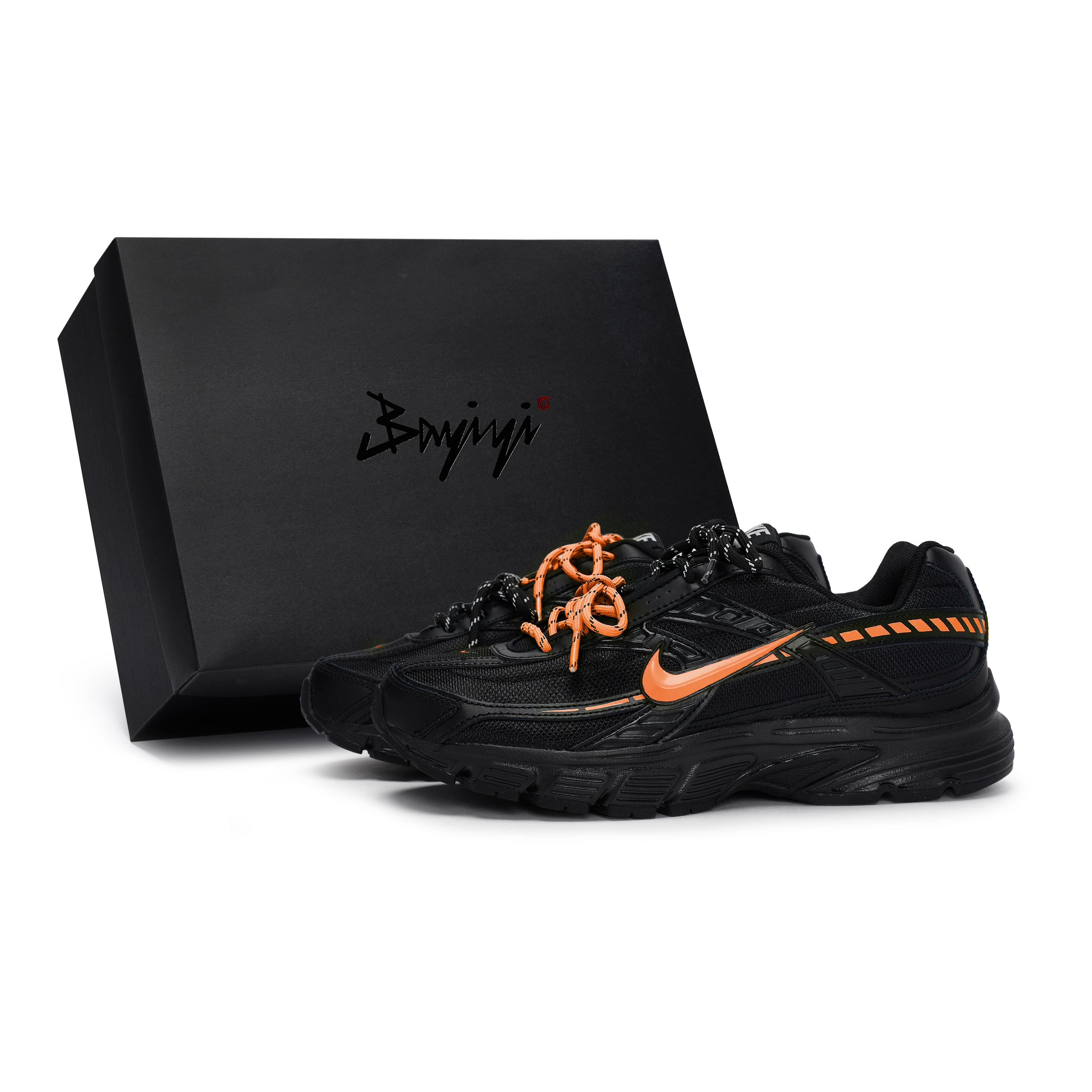 Nike Initiator Slip Resistant Abrasion Resistant Low top Running Shoes Men s Black Orange IB4595-001(Team80-S-BOX) 39