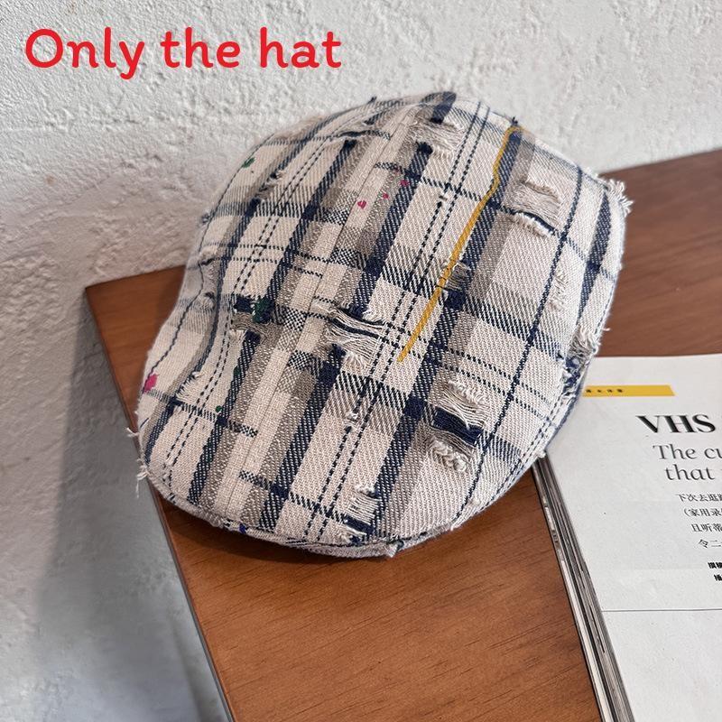 Vintage British Style Beret With Breathable Cotton Polyester For Spring Autumn Fashion Fans