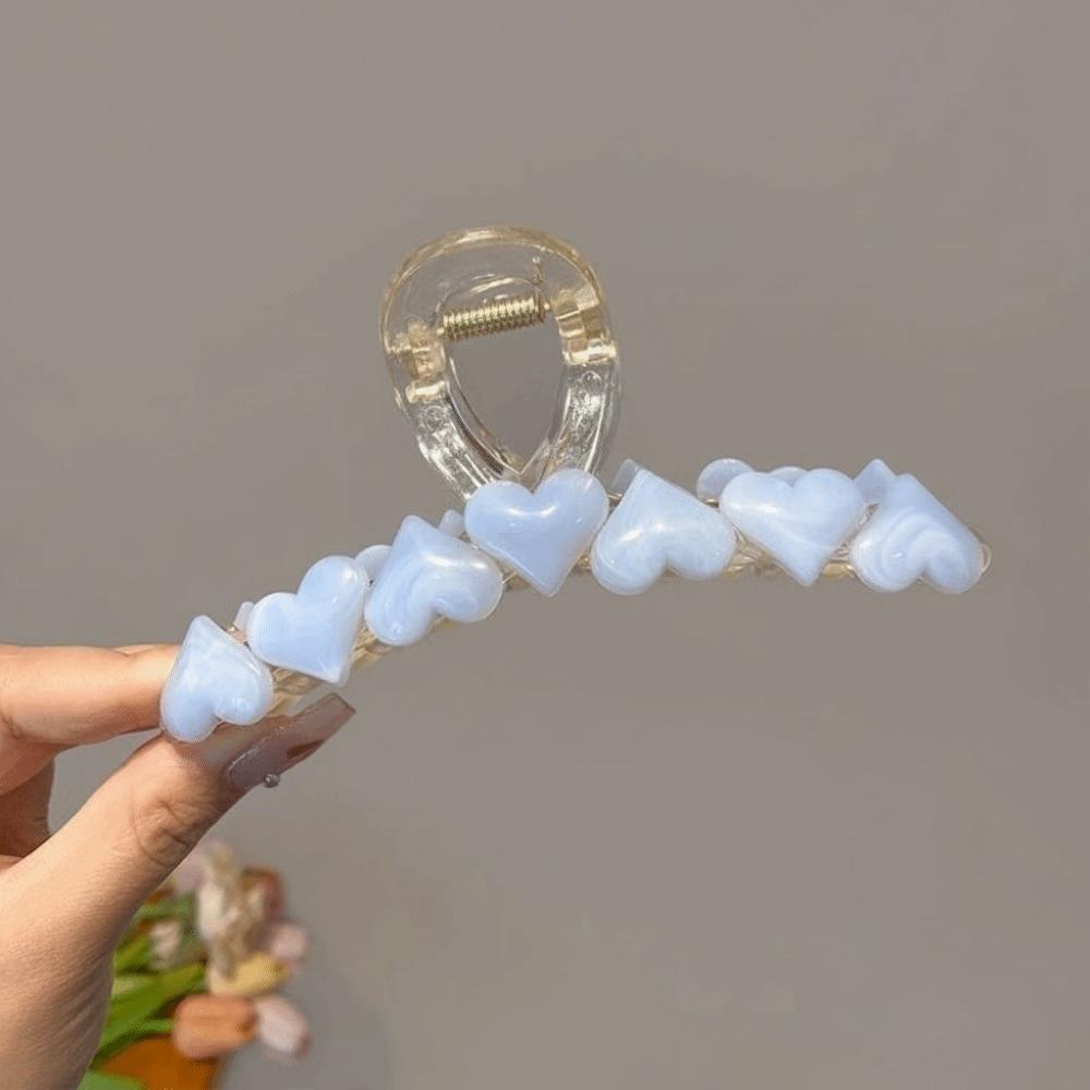 Vintage Style Ponytail Clip Large Size Hair Claw Cute Crab Hair Clip Hair Accessories синий