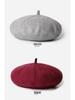 Women's Cashmere Knitted Beret - Autumn/Winter Korean Style, Flattering Fit, Japanese Wool Painter Hat.