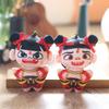 Nezha Short Cute Plush Stuffed Doll Keychain Pp Cotton Fill Backpack Decor