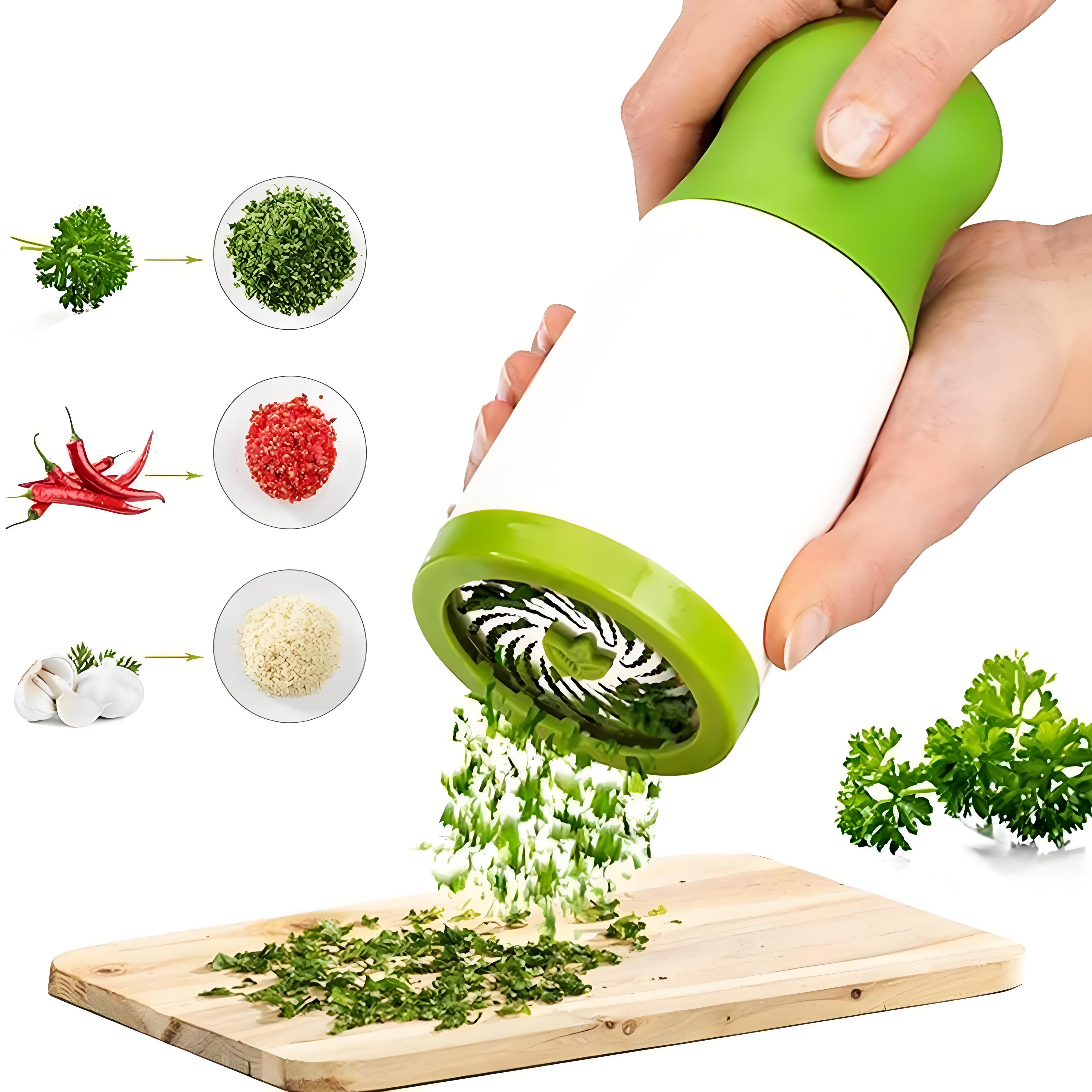 

Premium Stainless Steel Herb Grinder | Spice Mill with Easy-Twist Design | Flavor Enhancer for Cooking & Kitchen светло-зеленый