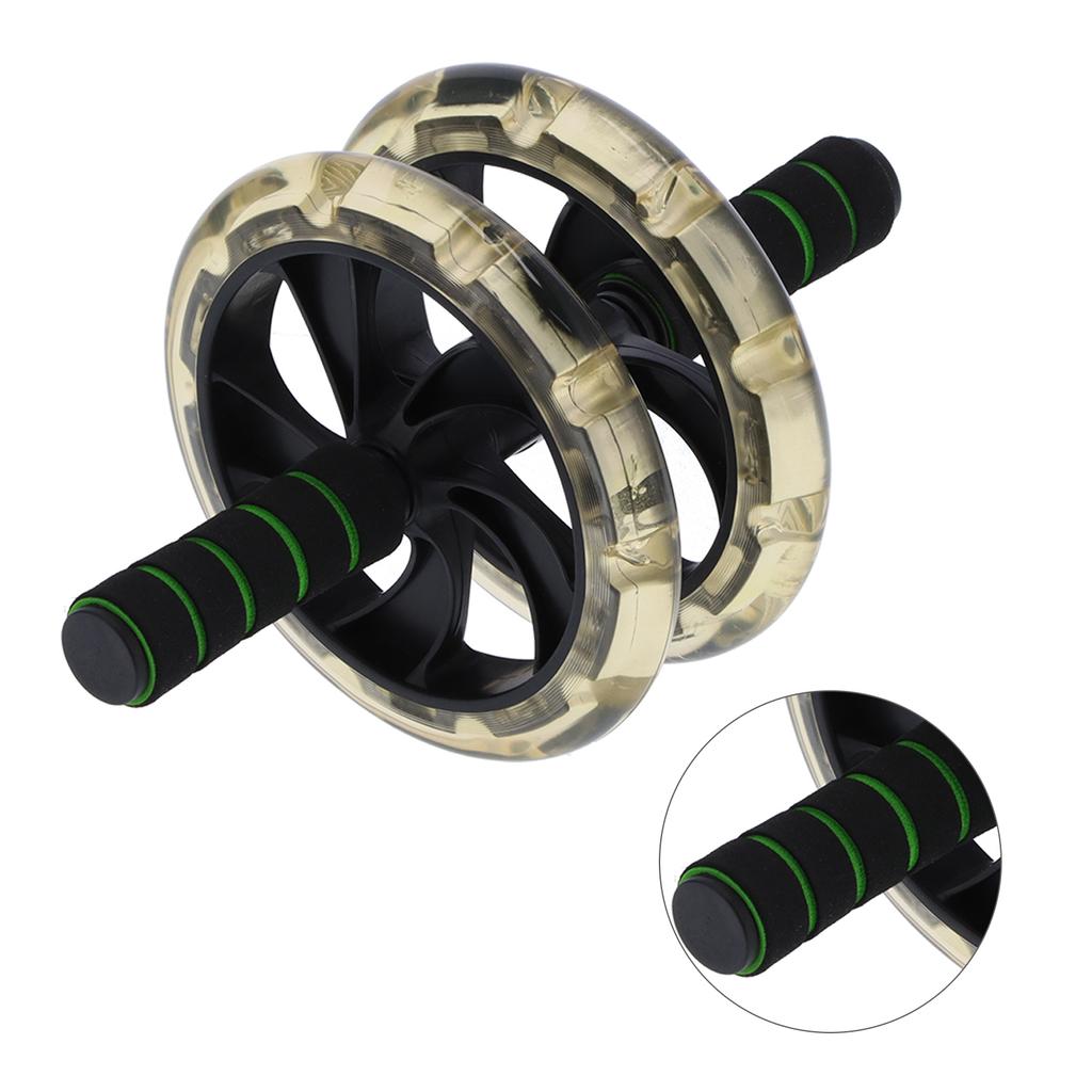 200mm Bauchmuskelrad Roller Rutschfest Doppelte Räder Trainingsroller für Core-Training