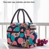Women's Waterproof Canvas Tote Lunch Bag - Oxford Cloth Handheld Bag for Moms