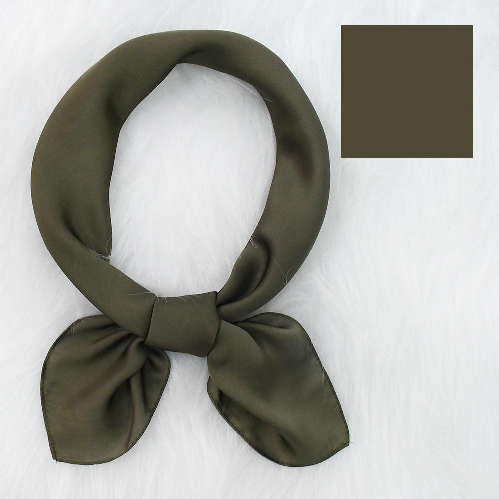 Women'S New Fashionable Atmosphere Simulation Silk Scarf Neck Protection Scarf Spring Summer Autumn Square Scarf