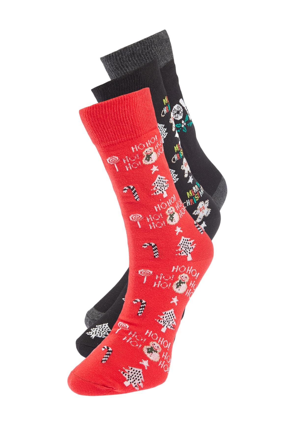 

Носки - Разноцветный - Цветочный принт