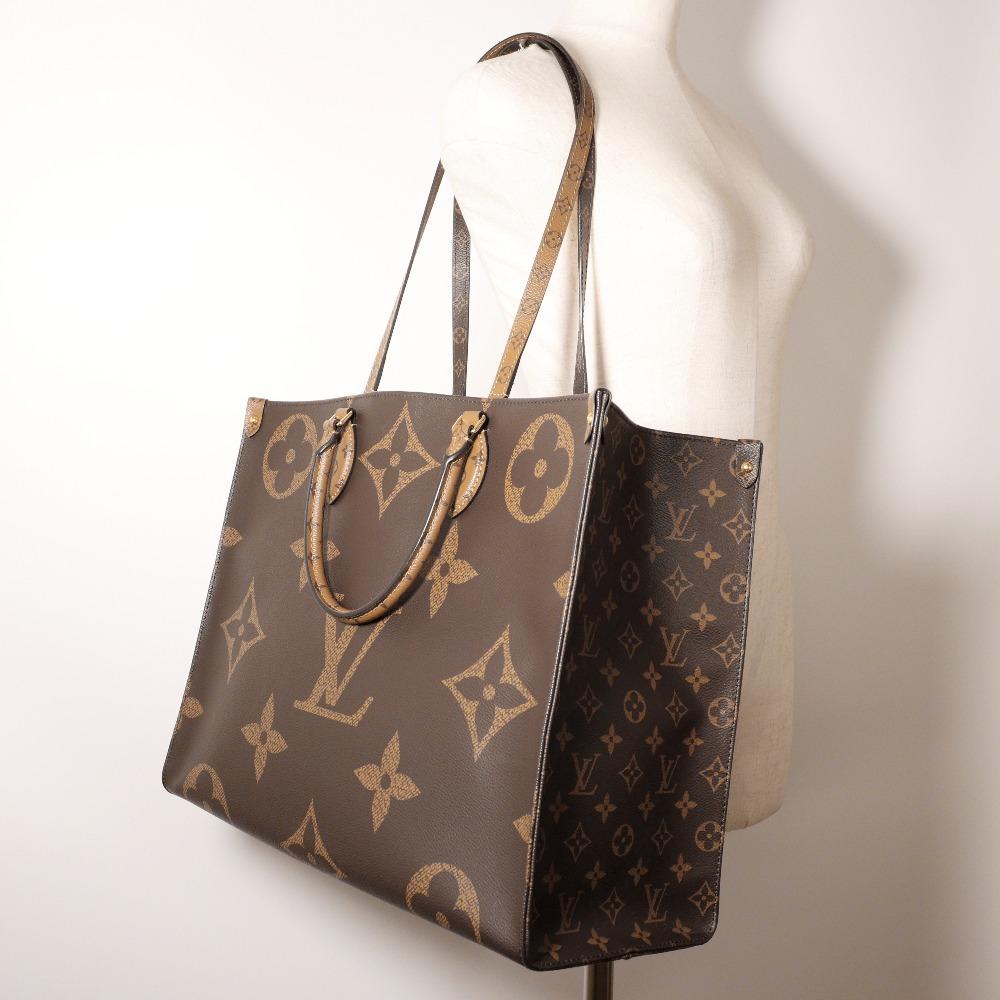 Louis Vuitton Unterwegs GM Tragetasche M45320 Monogram Giant 2WAY Schulter Braun Monogram Canvas/Monogram Reverse Damen Gebraucht
